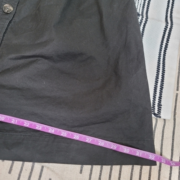 TRINK TURK A LINE BUTTON FRONT BLACK PLEATED SKIRT, SZ 12 - Picture 14 of 14